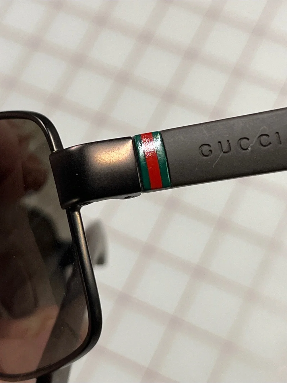 GUCCI NWOT Men's Pilot/Rect Wrap Havana Brown Gradient 63-14-130 Sunglasses